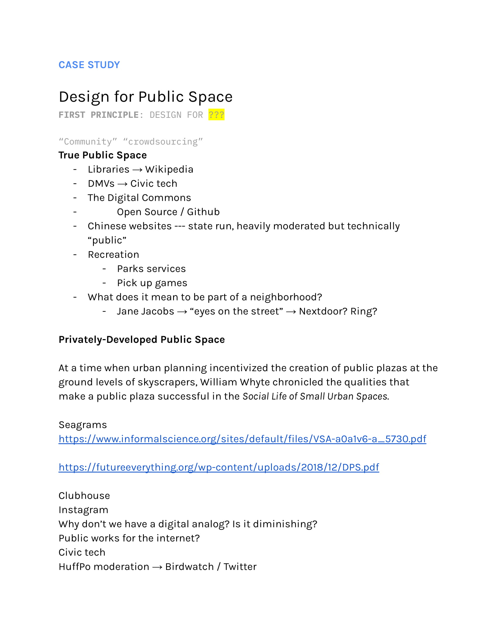 A critical design guide