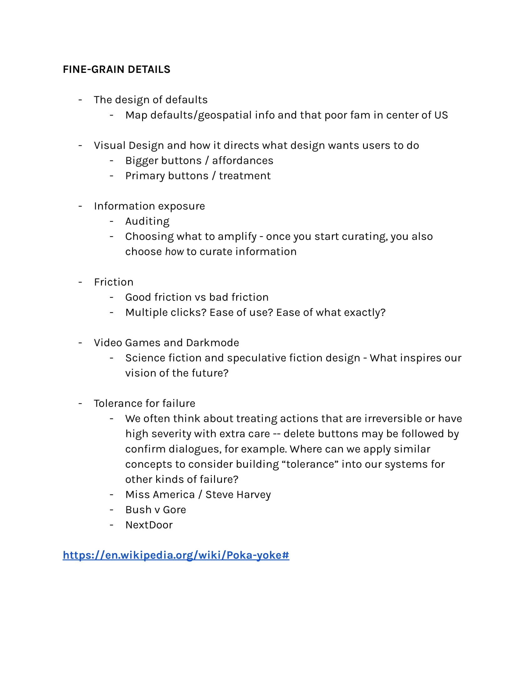 A critical design guide
